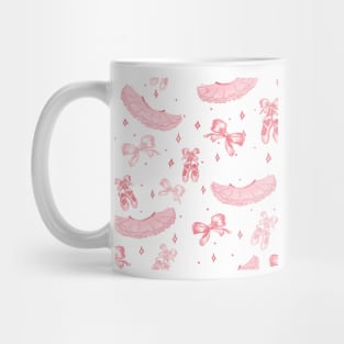 cute baby ballerina pattern pink Mug